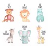 DaraBaby Set De 6 Cuadros Decorativos Para Habitación Infantil
