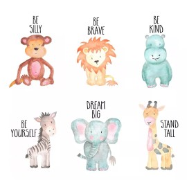 DaraBaby Set De 6 Cuadros Decorativos Para Habitación Infantil