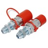 Flat Face Hydraulic Quick Coupler, 3/4" Body x #12 JIC