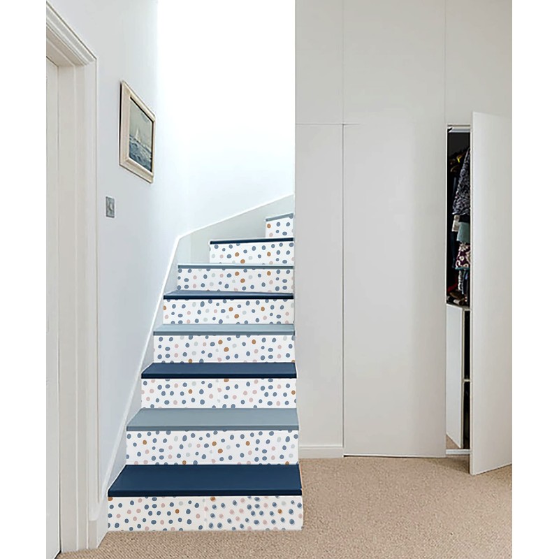 HAOKHOME Shelf Liner and Cabinet Liner Boho Polka Dots, Self-Adhesive
