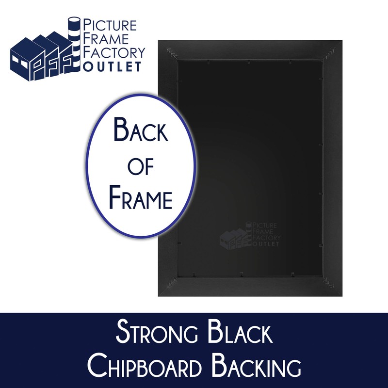 PictureFrameFactoryOutlet (1) -24x36-1.25" Flat Black Profile - Puzzle Frame -