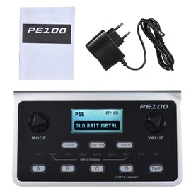 Nikou Multi-Effect Processor Guitar Effect Pedal Portable Electric Guitar Effect Table 39 Effects 40 Drum Patterns 10 Metronome Tap Tempo