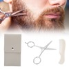 Bluezoo Beard Mustache Scissors Combs Professional Men Hair Grooming Kit