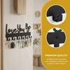 Solvio Key Holder for Wall, Stylish Black Key Hangers for