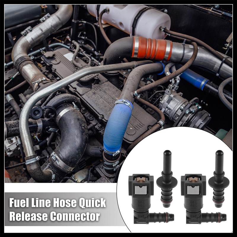 Hihaha 7.89mm to 8mm 90 Degree Car Fuel Hose Quick