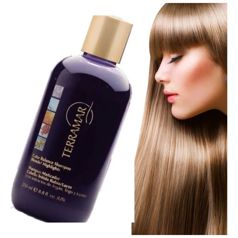 Terramar Shampoo Matizador 250 Ml Para Luces Cabello Teñido