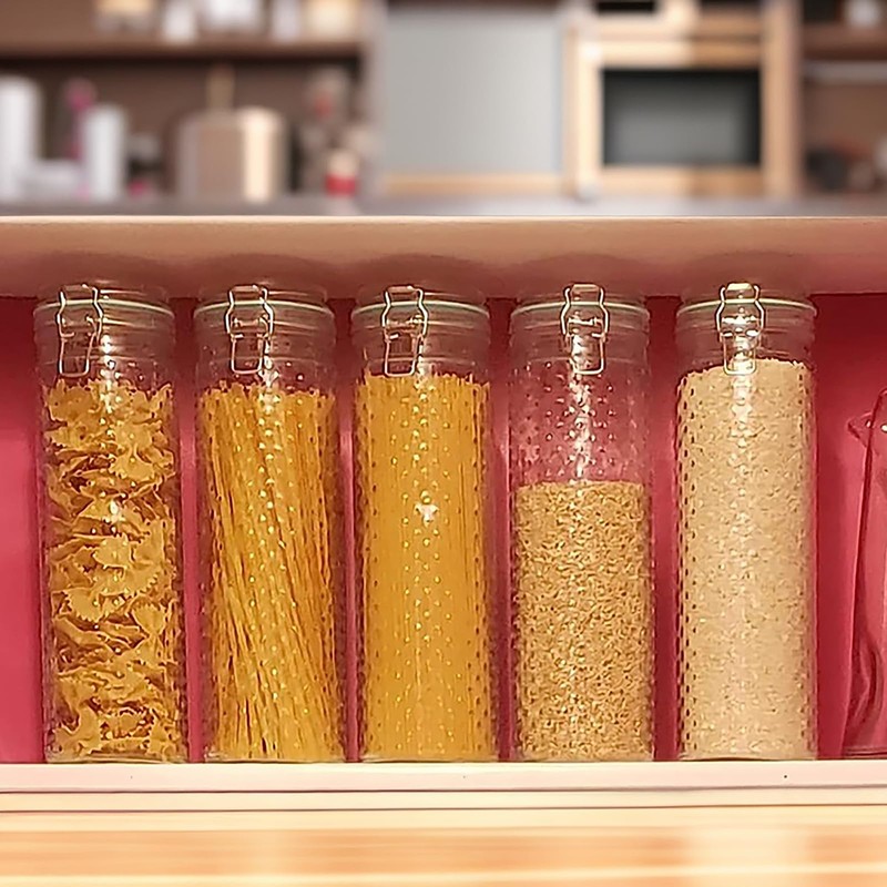 Yesland 2 Pcs 60 Oz Glass Food Storage Jar Canister