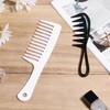 2Pcs Wide Tooth Comb, Large Tooth Combs Teeth Comb Wide