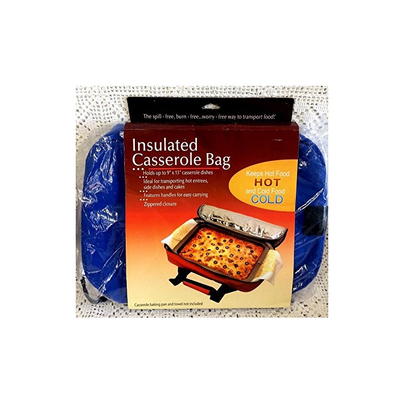 Insulated Casserole Bag- Holds Up To 9" x 13" Casserole,