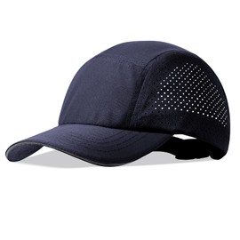 Oversize XXL Mens Quick Dry Baseball Cap for Big Head Cooling Breathable Mesh Sports Cap Lightweight Snapback Hat Navy Blue