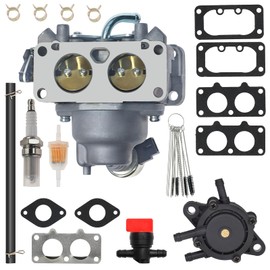 Carburetor for Kawasaki FH721V FH641V FH601V FH661V FH680V FX801V 22HP Engine Carb Replaces 15004-0757 15003-7094 15004-1005 15004-1010 15004-0763 15003-0940 with Fuel Pump