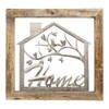 Home House Wall Art - Set In Wooden Floating Frame