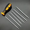 KEWAYO Screwdriver Replacement Screwdriver Set, 6-in-1 Bit Ratchet Screwdriver, Repair
