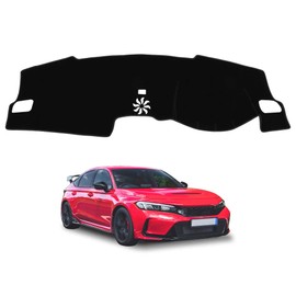 FUELHOOD Compatible with Honda Civic FL5 Dashboard Mat, Dashboard Cover, Car Specific Dashcover, Protective Mat, Sun Protection, Anti-deterioration, Heat Shield, Glare Reduction, Scratch Prevention