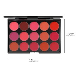 Paleta De Labios, 15 Colores Crema Cosmética Estilo A