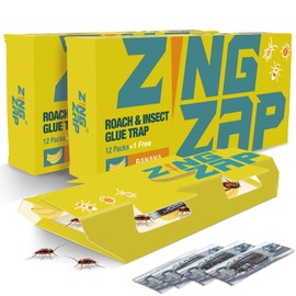Roach Glue Trap 13 Pack Bananna Twin Pack ZingZap