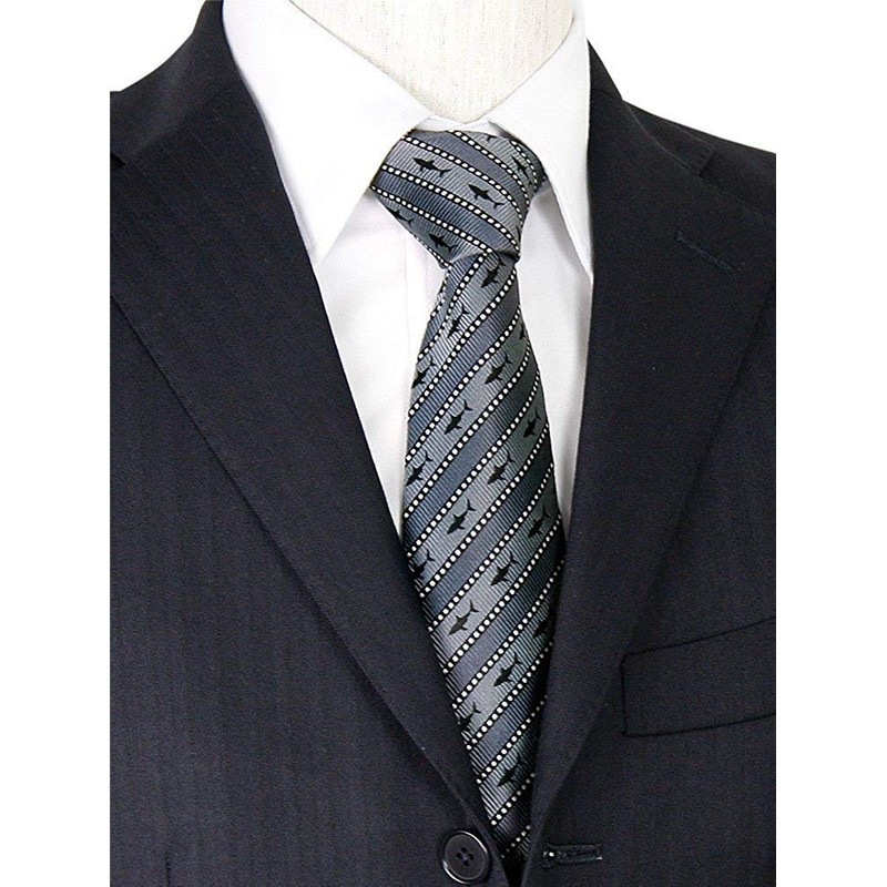 [COLORATA] Carolata Shark Pattern Necktie (100% Silk / Jacquard Woven),