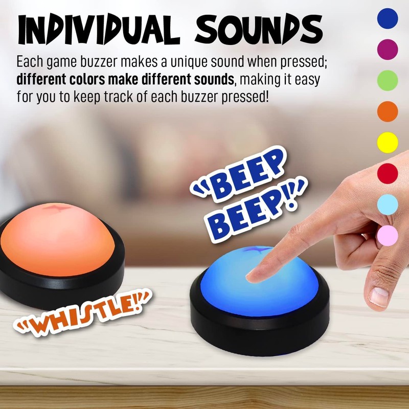Teacher's Choice Light Up Game Buzzer System, Displays The Winning