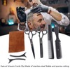 8pcs Haircut Scissors Comb Clip Bangs Thinning Combs Stainless Steel