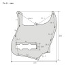 ARM Tortoise Shell 4-Ply 4 String Jazz Bass Pickguard 10