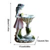 LED Solar Light Girl Resin Figure Carving Fairy Statue Lights