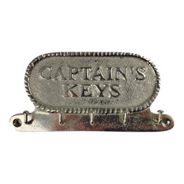 FTWDesign Captains Keys Key Holder with 5 Hooks - Maritime Decoration for Home
