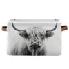 WELLDAY Storage Basket Highland Cow Closet Storage Bin Cube Organizer