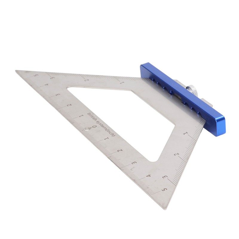 Woodworking Triangle Ruler Carpenter Square 140mm Dual Scale Measuring Scribing