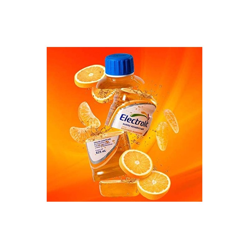 ELECTROLIT - Electrolit Sabor NARANJA MANDARINA (12 frascos) Suero Rehidratante