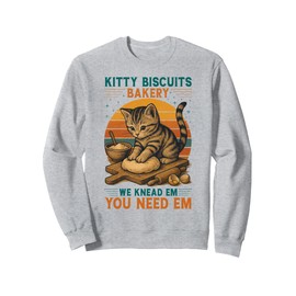 Kitty Biscuits Bakery Funny Cat Baking Gifts for Daughter Sweatshirt