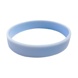 TheAwristocrat_USA Company_1 Dozen Multi-Pack Blank Wristbands Bracelets Silicone Rubber - Select from a Variety of Colors (Small (7" 180mm), Light Blue)