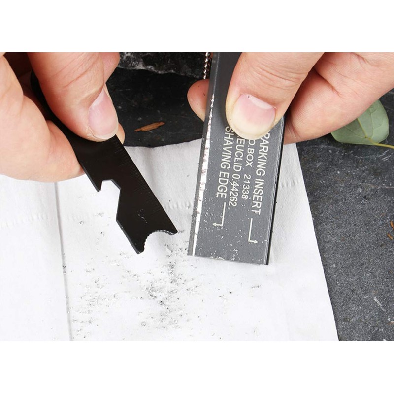 Giskieo Magnesium Flint Fire Starter, Survival Fire Blocks with Striker