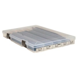 Welding Rod Organizer Case with 5 Different Profiles of Black Polypropylene Plastic Welding Rod