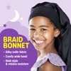 Red by Kiss Kids Satin Braid Bonnet, Comfy Wide Band