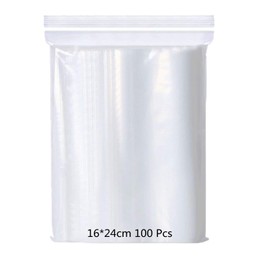 100Pcs 16x24cm Thickening Resealable Big Grip Seal Bags,Resealable Seal Clear Plastic Bags Sealable Storage Pouches,Big ZipLock Bags Sample bags for Home,Kitchen Storage,Crafts,Jewellery,DIY Arts