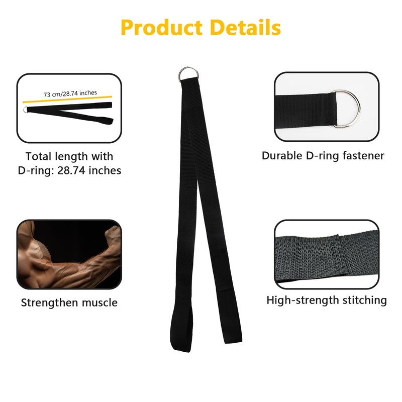 APOMOONS Triceps Rope with Storage Bag, Cable Pull, Triceps Training