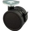 Toshin TUS50P Plate Type Dual Wheel Caster, 1.9 inches (50 mm), Free Stopper