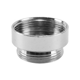 Ludom Receptacle Adaptor Transition Piece for Tap Spouts 22mm Male To 24mm Female Thread Chrome-Plated Brass