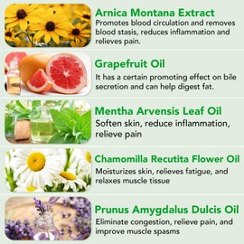 250 ml Massage Oil for Soothing, Warming and Relaxing, Aching Muscles, Sports Massage Oil, Body Oil for Skin for Men and Women, Intensive Relaxation
