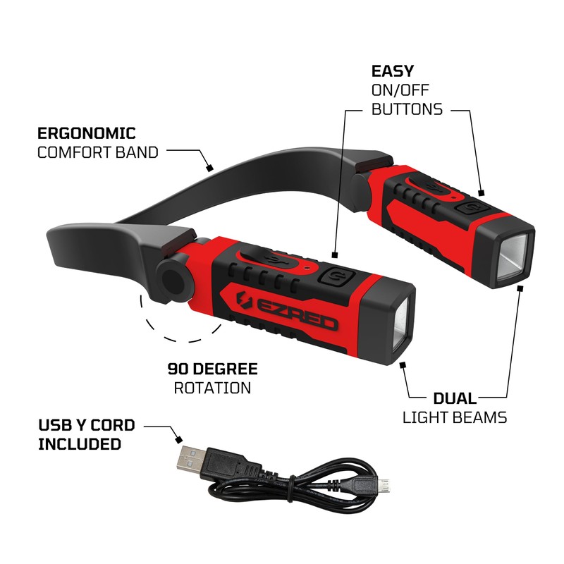 EZRED ANYWEAR Rechargeable Neck Light for Hands-Free Lighting - NK15,