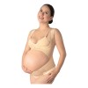 Faja Chaleco Maternidad For Moms Soporte Ajustable Varillas Flexibles Nude S