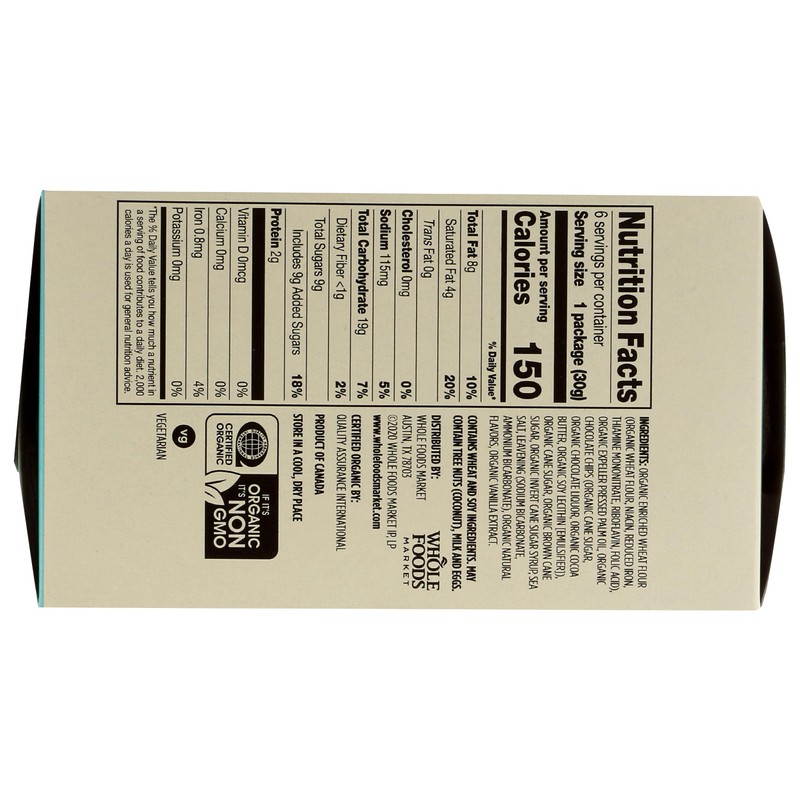 365 by Whole Foods Market, Organic Chocolate Chip Cookie Bites,