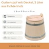 Hofmeister Holzwaren, cucumber pot, cucumber pot with lid, 2 liter,