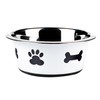 Classic Pet Products Classic Posh Paws Dish, 900 ml, White