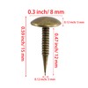 AUXBC 100 PCS Mini Upholstery Nails, 1/2" Decorative Furniture Tacks,