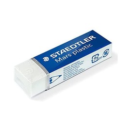 Staedtler Mars Plastic 526 50 BK2D Rubber Phthalate And Latex Free – Pack of 2 On Blister Card, White