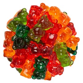 NY Spice Shop Chubby Bears 3D Gummy Candy - 3 Pound Jelly Filled Gummies Variety Pack - Juicy Fruit Chewy Snacks - Old Fashioned Candy for All