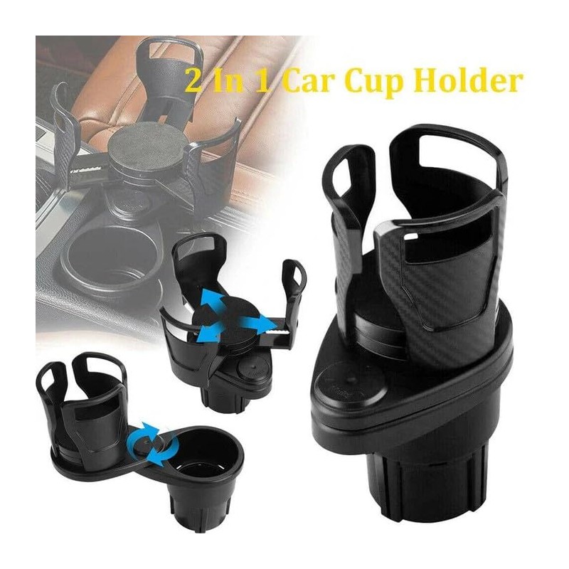 TAVICE Adjustable 2in1 Car Seat Cup Holder Bottle Drink Coffee