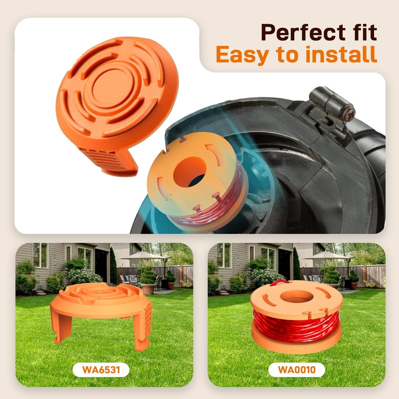 Cilivo 14Pack WA0010 WA0004 Replacement String Trimmer Spool Compatible with