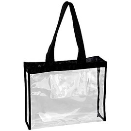 CB-3528 Vinyl Tote Bag M Size Black Border (W x H x D): 13.8 x 11.0 x 3.9 inches (35 x 28 x 10 cm)